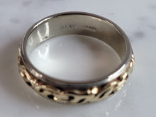 Load image into Gallery viewer, Womens Vintage Estate 14k Mixed Gold Wedding Band Ring 4.8g E3683