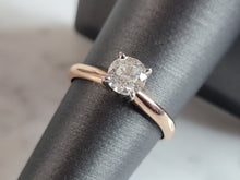 Load image into Gallery viewer, Womens Vintage Estate 14k Rose Gold Diamond Engagement Ring 2.4g #E3696