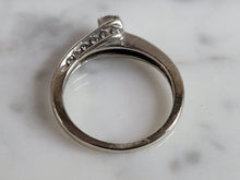 Load image into Gallery viewer, Womens Vintage Estate 10k White Gold Diamond Ring 2.3g #E3697