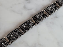 Load image into Gallery viewer, Womens Vintage Estate Sterling Silver Modernist Bracelet, 39.2g #E3722