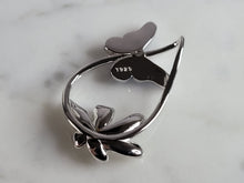 Load image into Gallery viewer, Womens Sterling Silver Blue Opal Butterfly Pendant 4.1g E3725