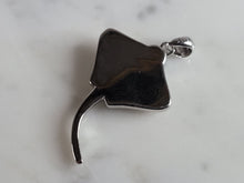 Load image into Gallery viewer, Womens Sterling Silver Blue Opal Manta Stingray Pendant 6.4g E3727