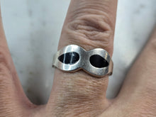 Load image into Gallery viewer, Womens Vintage Estate Sterling Silver Modernist Ring 6.6g E3754