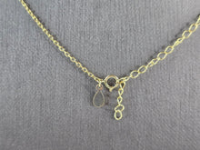 Load image into Gallery viewer, Womens Sterling Silver Gold Tone Modernist Pendant Necklace 5.5g E3756