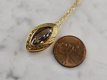 Load image into Gallery viewer, Womens Sterling Silver Gold Tone Modernist Pendant Necklace 5.5g E3756