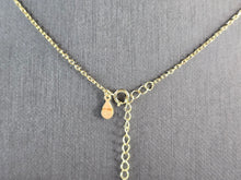 Load image into Gallery viewer, Womens Sterling Silver Gold Tone CZ Heart Eternity Pendant Necklace 4.3g E3757