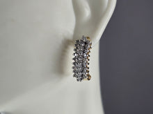 Load image into Gallery viewer, Womens Vintage Estate 10K Yellow Gold Diamond Earrings, 4.2g E3769