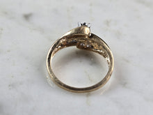 Load image into Gallery viewer, Womens Vintage Estate 10K Yellow Gold Ring Diamond Ring, 3.0g E3771