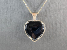 Load image into Gallery viewer, Womens Sterling Silver 12k Gold Coleman Black Hills Heart Pendant 9.7g #E3801