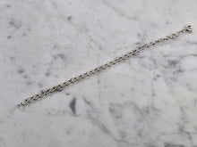Load image into Gallery viewer, Womens Vintage Estate Sterling Silver Chain Link Charm Bracelet, 4.9g #E3816
