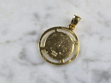 Load image into Gallery viewer, Sterling Silver Gold Tone Muslim Allah Pendant 2.0g E3838