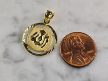 Load image into Gallery viewer, Sterling Silver Gold Tone Muslim Allah Pendant 2.0g E3838
