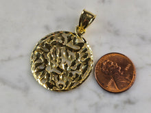 Load image into Gallery viewer, Sterling Silver Gold Tone Shema Jewish Judaica Israel Prayer Pendant 4.9g E3841