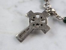 Load image into Gallery viewer, Womens Vintage Solvar Sterling Silver Beaded Celtic Cross Bracelet 6.8g E3844