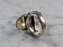 Load image into Gallery viewer, Womens Vintage Estate Sterling Silver Turquoise Ring 14.2g E3862