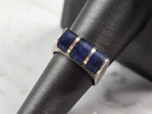 Load image into Gallery viewer, Womens Vintage Estate Sterling Silver Lapis Lazuli Stone Ring 7.5g E3869
