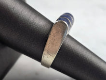 Load image into Gallery viewer, Womens Vintage Estate Sterling Silver Lapis Lazuli Stone Ring 7.5g E3869