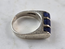 Load image into Gallery viewer, Womens Vintage Estate Sterling Silver Lapis Lazuli Stone Ring 7.5g E3869