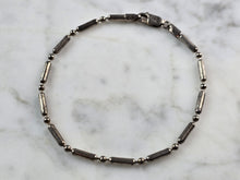 Load image into Gallery viewer, Womens Vintage Estate Sterling Silver Beaded Bracelet 4.7g E3895