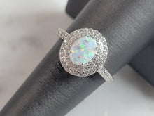 Load image into Gallery viewer, Womens Sterling Silver Modernist Opal Ring 3.0g E3902