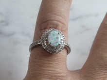 Load image into Gallery viewer, Womens Sterling Silver Modernist Opal Ring 3.0g E3902