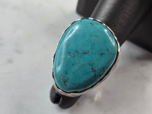 Load image into Gallery viewer, Womens Vintage Estate Sterling Silver Southwestern Turquoise Ring 17.2g E3912