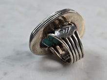 Load image into Gallery viewer, Womens Vintage Estate Sterling Silver Southwestern Turquoise Ring 17.2g E3912