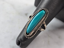 Load image into Gallery viewer, Womens Vintage Estate Sterling Silver Southwestern Turquoise Ring 7.3g E3918