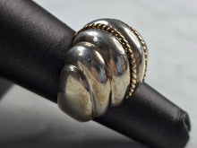 Load image into Gallery viewer, Womens Vintage Estate Sterling Silver 14K Gold Modernist Ring, 11.0g E3922