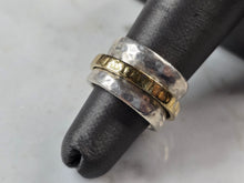 Load image into Gallery viewer, Womens Vintage Estate Sterling Silver Hammered Fidget Ring 11.4g E3923