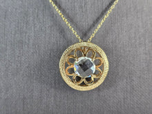 Load image into Gallery viewer, Womens Sterling Silver Gold Tone Modernist Pendant Necklace 7.5g E3933