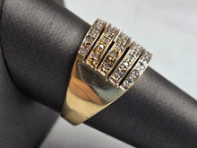 Load image into Gallery viewer, Womens Vintage Estate 10K Yellow Gold Diamond Ring 5.8g E3947