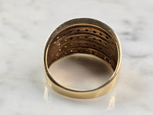 Load image into Gallery viewer, Womens Vintage Estate 10K Yellow Gold Diamond Ring 5.8g E3947
