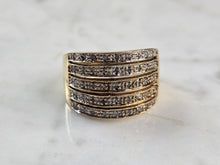 Load image into Gallery viewer, Womens Vintage Estate 10K Yellow Gold Diamond Ring 5.8g E3947