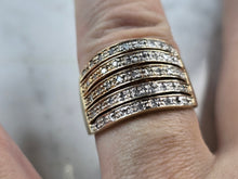 Load image into Gallery viewer, Womens Vintage Estate 10K Yellow Gold Diamond Ring 5.8g E3947
