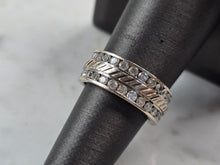 Load image into Gallery viewer, Womens Vintage Estate 14K White Gold Diamond Ring 7.3g E3948