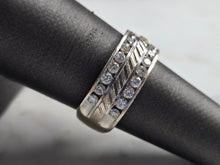 Load image into Gallery viewer, Womens Vintage Estate 14K White Gold Diamond Ring 7.3g E3948