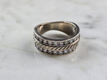 Load image into Gallery viewer, Womens Vintage Estate 14K White Gold Diamond Ring 7.3g E3948
