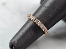 Load image into Gallery viewer, Womens Vintage Estate 14k Rose Gold Diamond Ring 3.0g E3951
