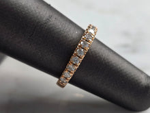 Load image into Gallery viewer, Womens Vintage Estate 14k Rose Gold Diamond Ring 3.0g E3951