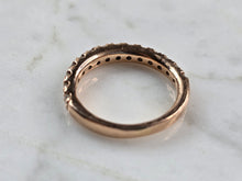 Load image into Gallery viewer, Womens Vintage Estate 14k Rose Gold Diamond Ring 3.0g E3951