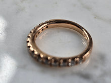 Load image into Gallery viewer, Womens Vintage Estate 14k Rose Gold Diamond Ring 3.0g E3951