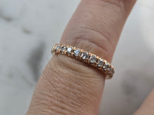 Load image into Gallery viewer, Womens Vintage Estate 14k Rose Gold Diamond Ring 3.0g E3951