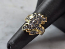 Load image into Gallery viewer, Womens Vintage Estate 14K Yellow Gold Diamond Ring 8.9g E3955