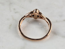 Load image into Gallery viewer, Womens Vintage Estate 10K Rose Gold Diamond Ring 2.5g E3972