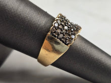 Load image into Gallery viewer, Womens Estate 10K Yellow Gold Chocolate Diamond Ring 5.0g E3975