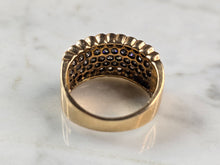 Load image into Gallery viewer, Womens Estate 10K Yellow Gold Chocolate Diamond Ring 5.0g E3975