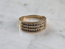 Load image into Gallery viewer, Mens Vintage Estate 10K Yellow Gold Diamond Ring 4.9g E3976