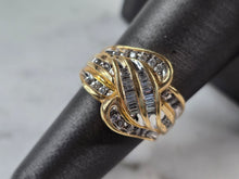 Load image into Gallery viewer, Womens Vintage Estate 10K Yellow Gold Diamond Ring 6.7g E3978