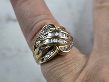 Load image into Gallery viewer, Womens Vintage Estate 10K Yellow Gold Diamond Ring 6.7g E3978